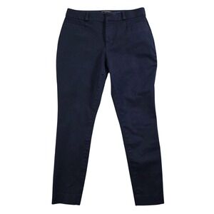 Banana Republic Sloan Chino Skinny Navy‎ Blue Mid Rise Casual Pants Womens 4